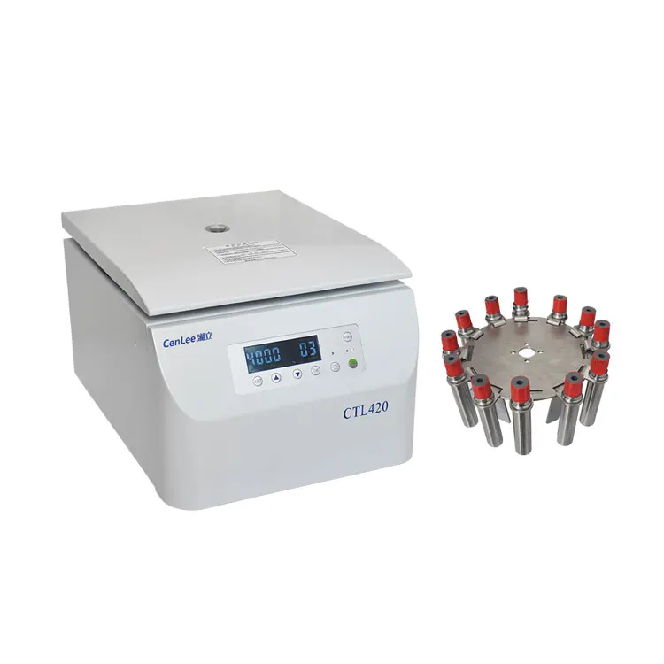 Swing-out rotor horizontal centrifuge low speed