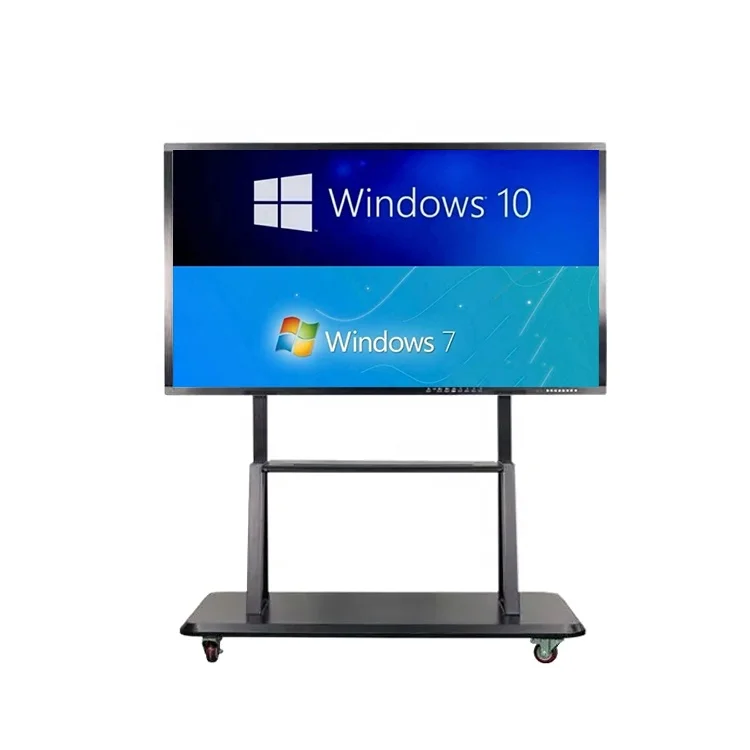 65 75 86 inch blackboard digital for school use E-whiteboard 4K resolution tempered glass protection