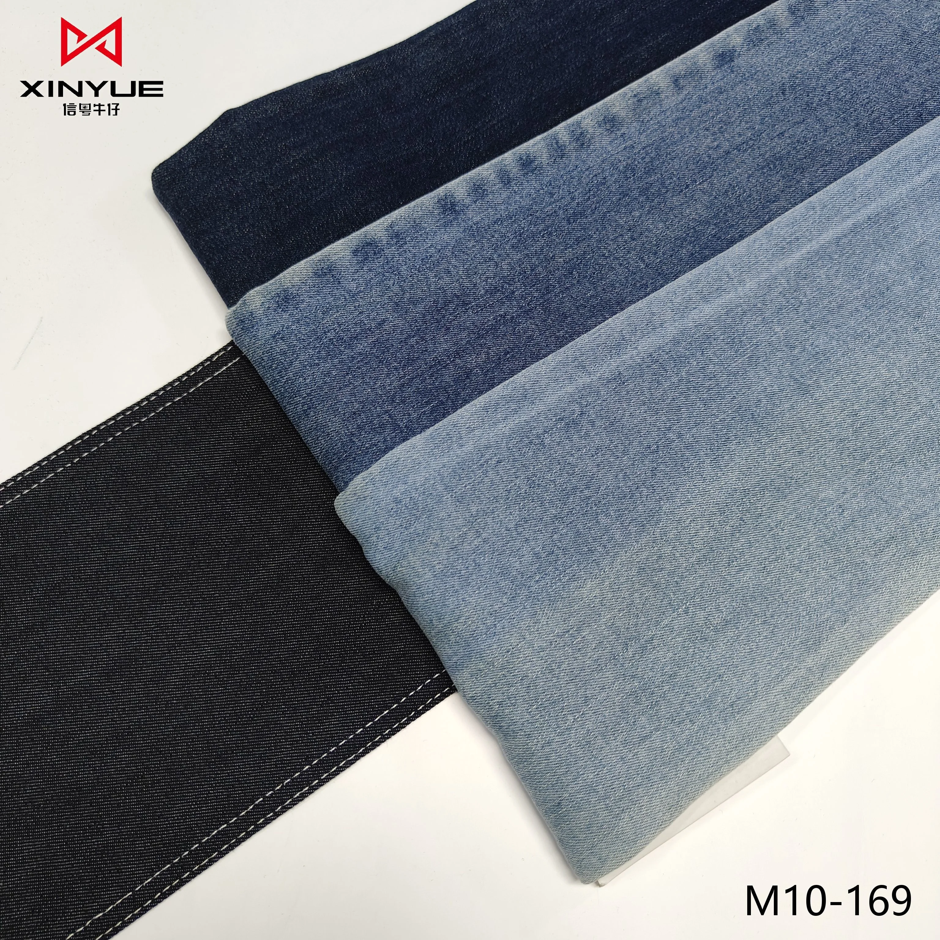 Denim fabric cotton elastane recycled jeans material jean fabric denim fabrics light weight