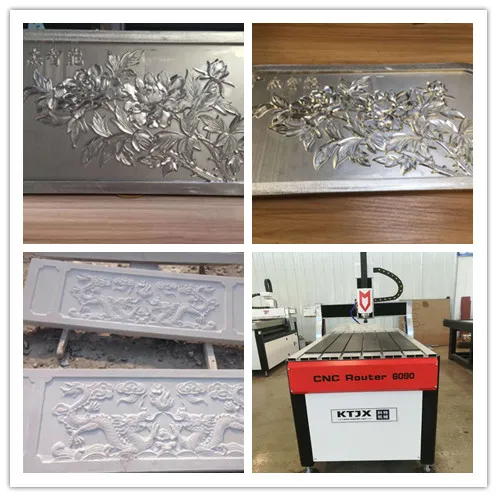 6090 Фрезерный станок с чпу с водяным баков для алюминия меди