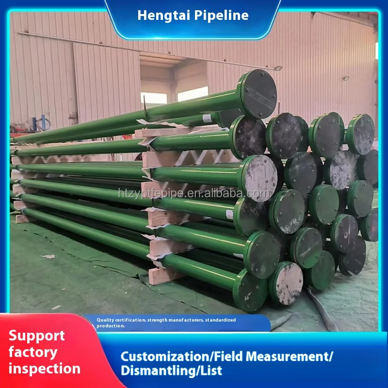 Customized  Cast Iron PTFE  Lined Pipes