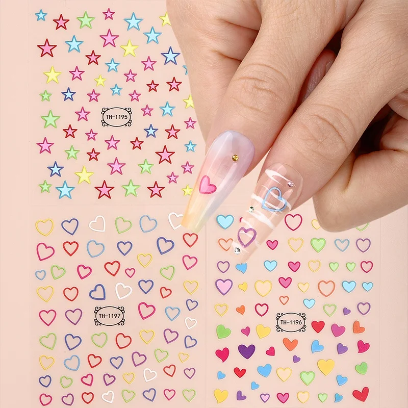 2023 Gold Diamond Design Luxury Nail Self-Adhesive Decals Customized Metallic Nail Stickers for Women Girls Salon Home DIY Nail