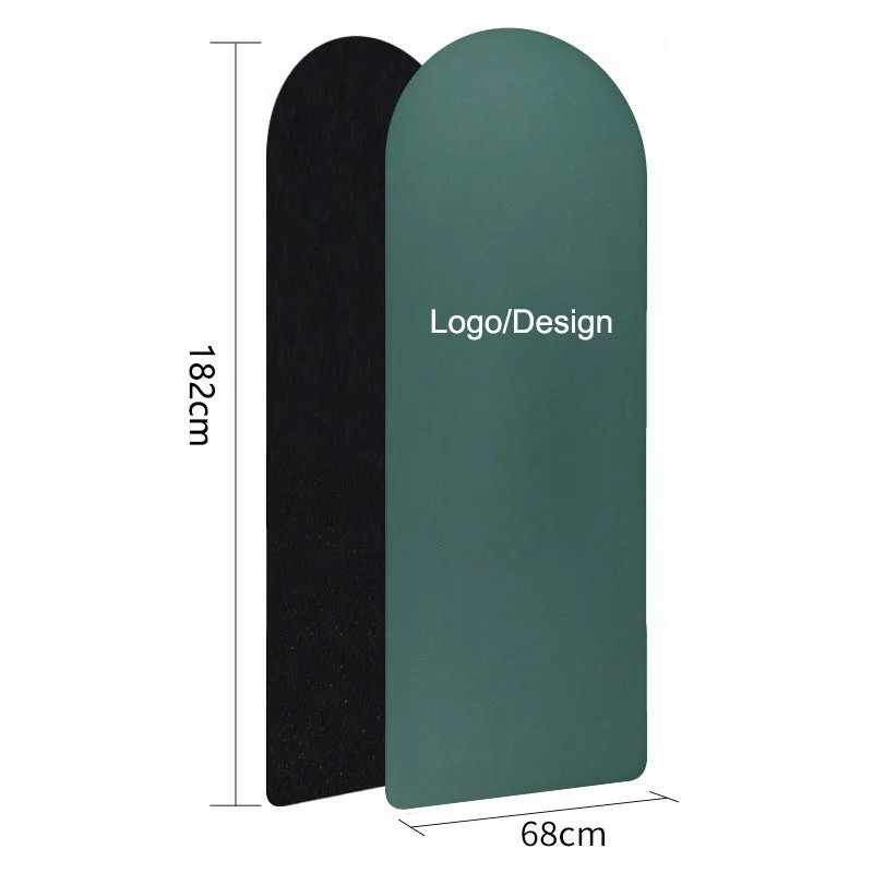 Sansd eco friendly Yoga mat Capsule Curve Arch Oval Pill Shape Matt PU Bridge Double Ended Arched Yoga Mat