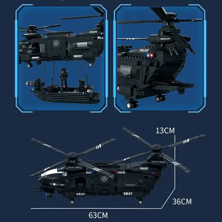 Hot Sale 1251 Pcs Military Army Ships Building Block Sets Bricks Nanoblocks Blocks & Model Building Toys for Children Gift
