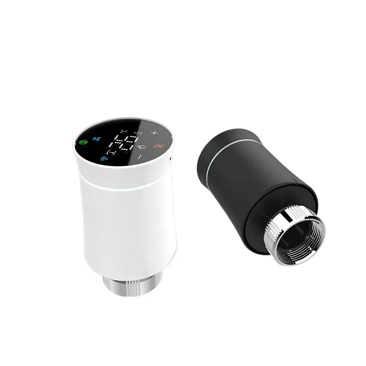 Умный клапан радиатора Tuya Zigbee Mini современный дизайн 220 В регулирующий температуру с дистанционным управлением для мобильного телефона