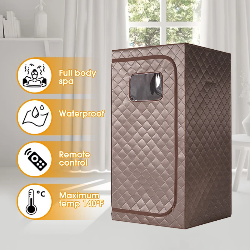 Portable Full Body Sauna Tent Detoxification Folding Portable Sauna One Person Mini Indoor Steam Sauna Cabin Room