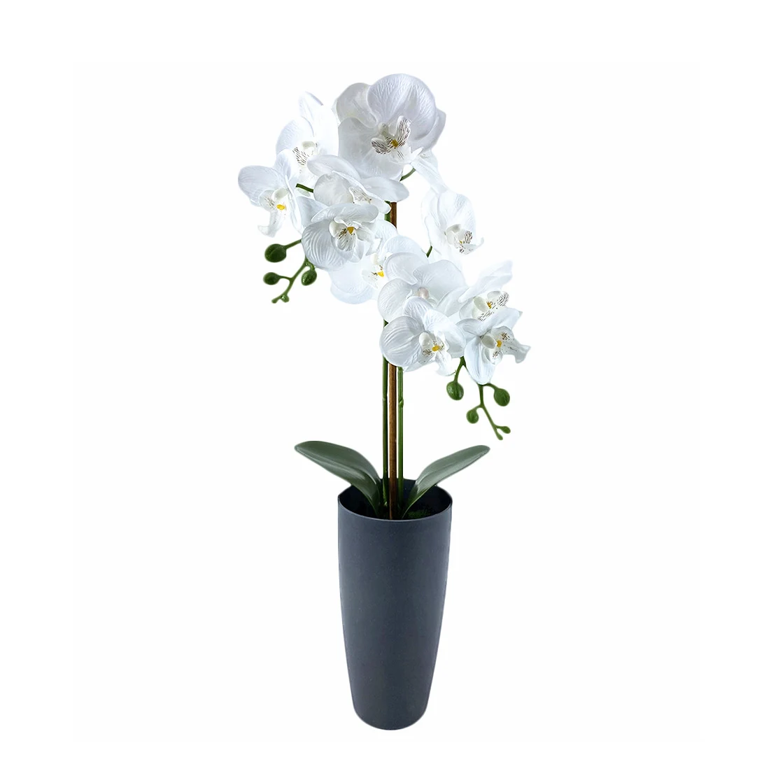 High quality Artificial simulation Flower plants with plastic pot decorative home garden Butterfly Phalaenopsi Orchid greenery