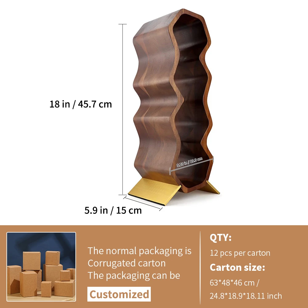 Modern Wood Wine Racks Countertop Free Standing Shelf  Wine Bottle Holder for Home Bar Tabletop floating shelves