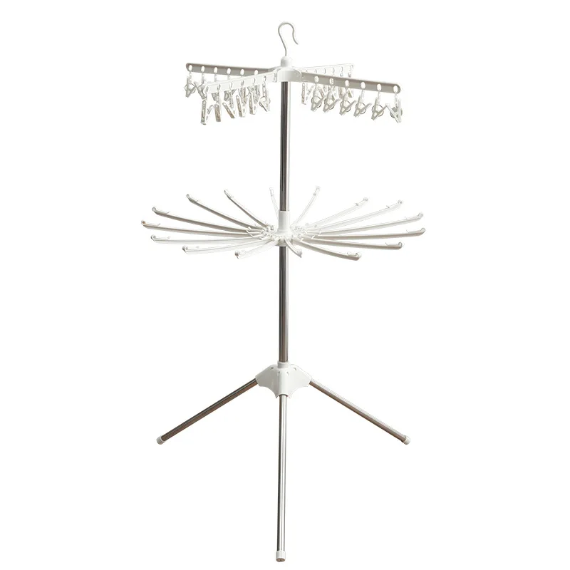 Foldable Tree Shape Multi Layers Clothes Drying Rack Baby Diaper Drool Towel Small Clothes Rack Stainless Steel Castore Clothing