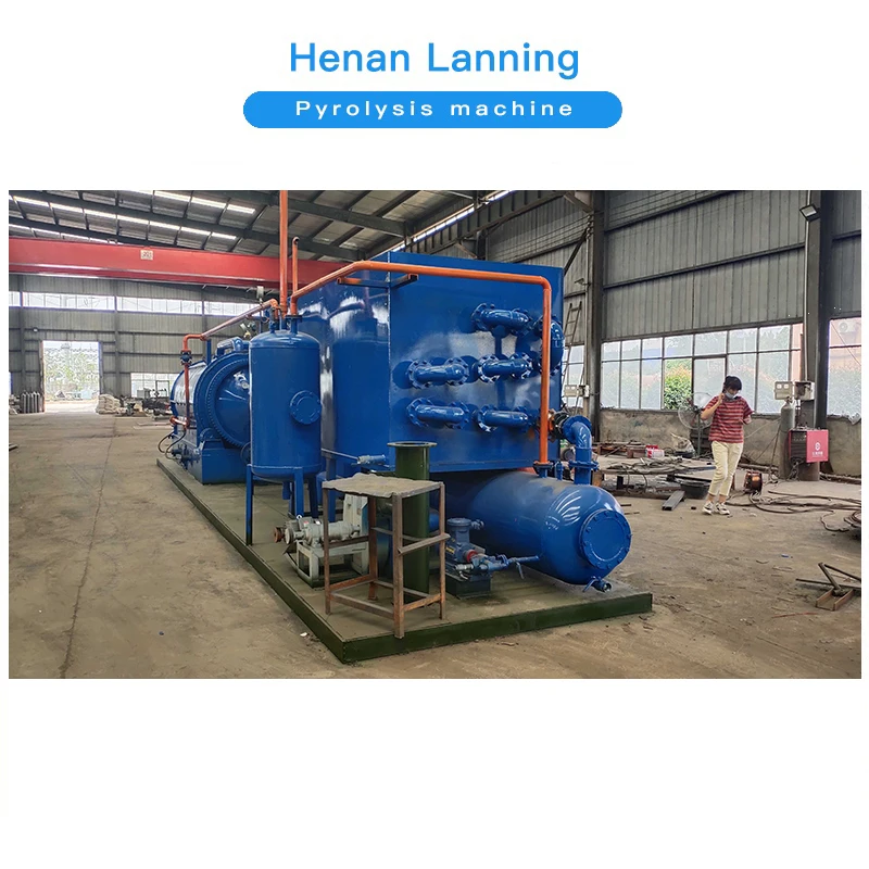 Waste tyre rubber pyrolysis to fuel oil production line mini pyrolysis plant in india