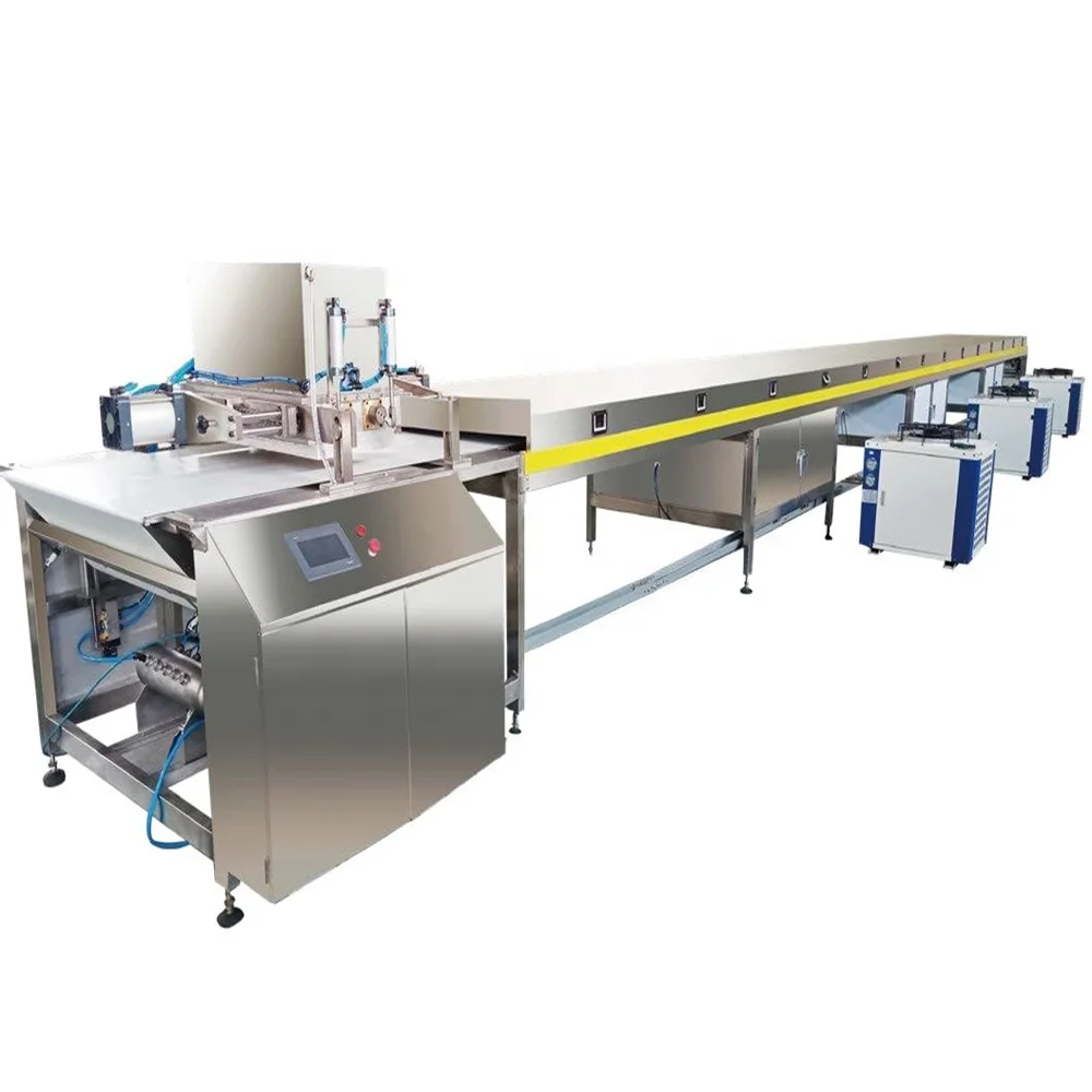 QDJ1000 pneumatic chocolate chips production line/chips depositing machine chocolate buttons machine