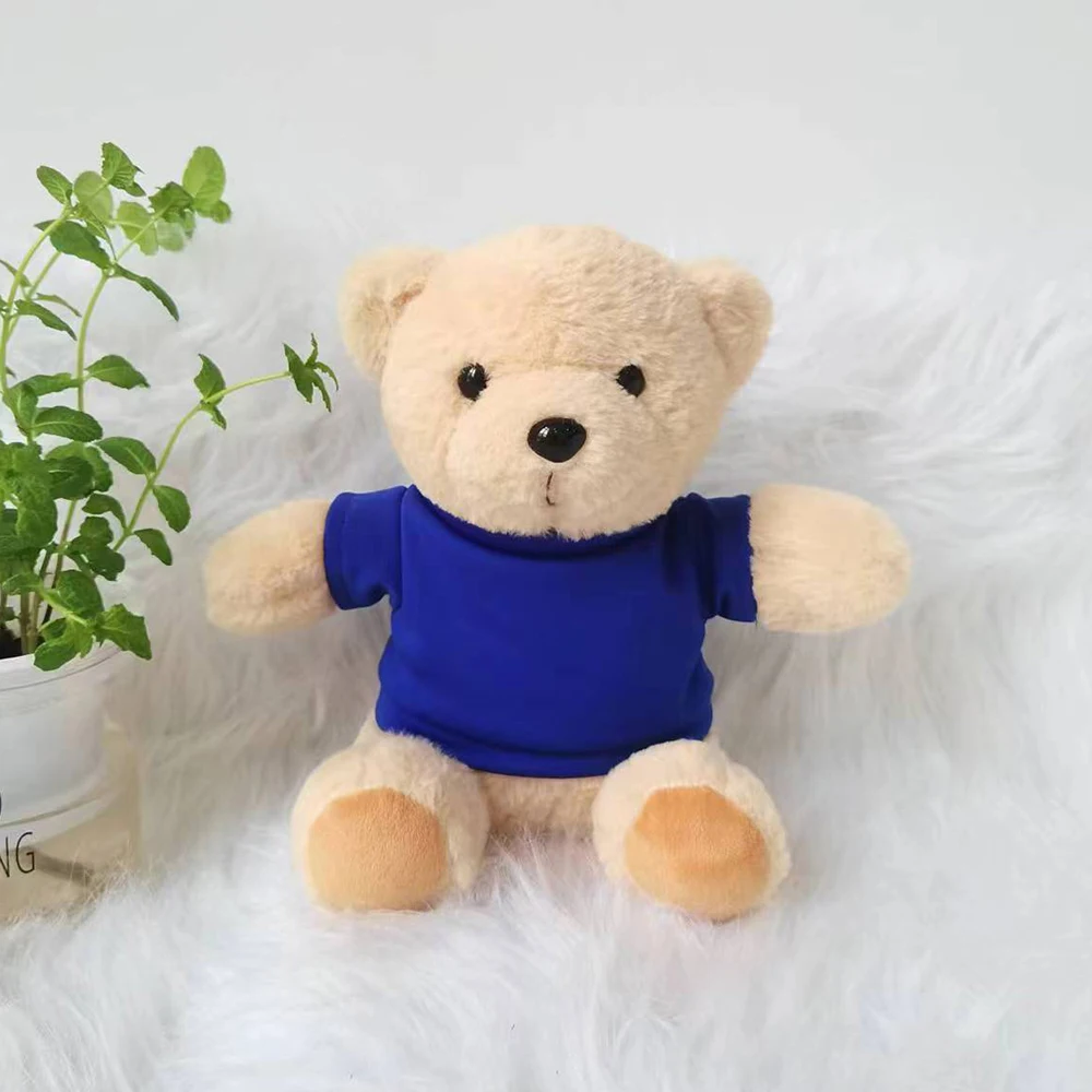 Wholesale cheap price stuffed animals classic Plush Cartoon Bear Custom Logo Teddy Bear with T-shirt  Plush Toy