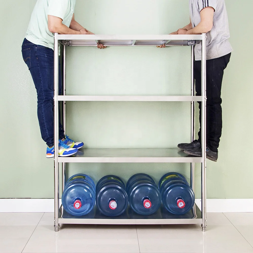 2024 Hot Selling Adjustable Metal Stainless Steel Shelving From Rack And Shelf Supplier High Quality Rack