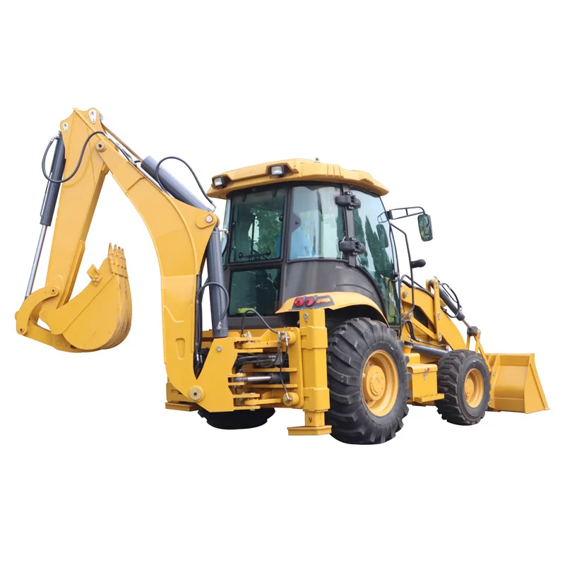 Loader Backhoe Retroexcavadora Chinese 4 Wheel Yunnei Engine Backhoe Loader Excavator Machine