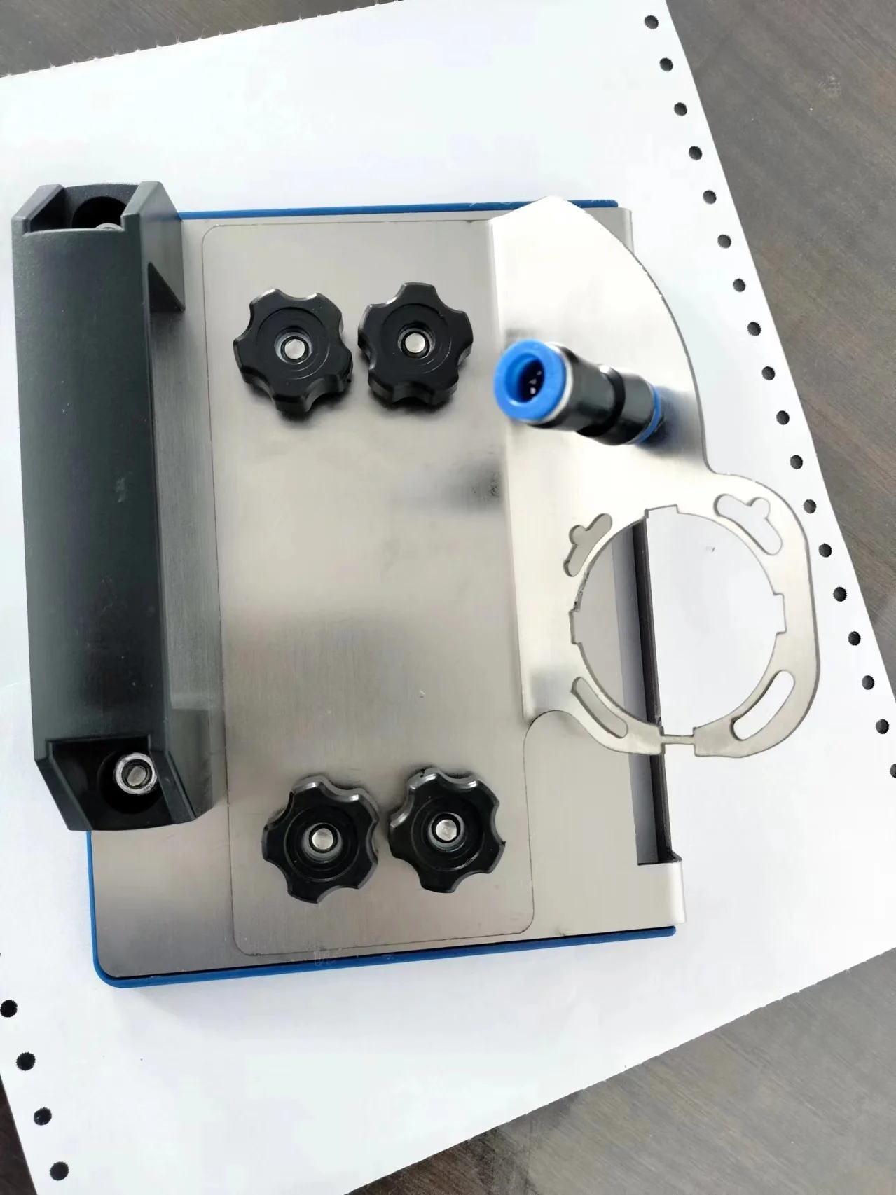 Portable 100 Angle grinder tile chamfer 45 degree stainless steel chamfering device