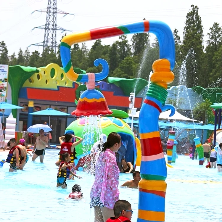 Chinese Manufacturer Kids Water Playground Fiberglass Splash Pad Equipment for Sale