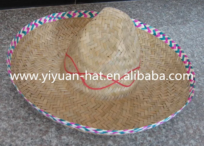 Factory Price Manufacturer Mexico Sombrero Wide Brim Straw Hat