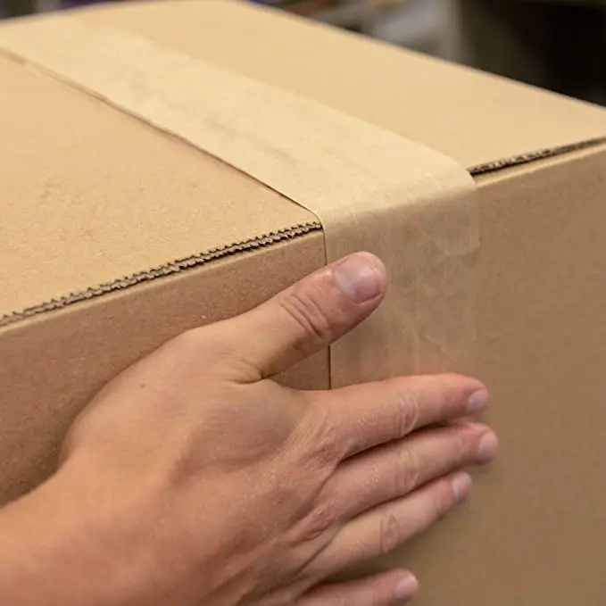Starch glue Package Logo Custom Wet Water Adhesive Degradable Biodegradable Kraft Paper Tape