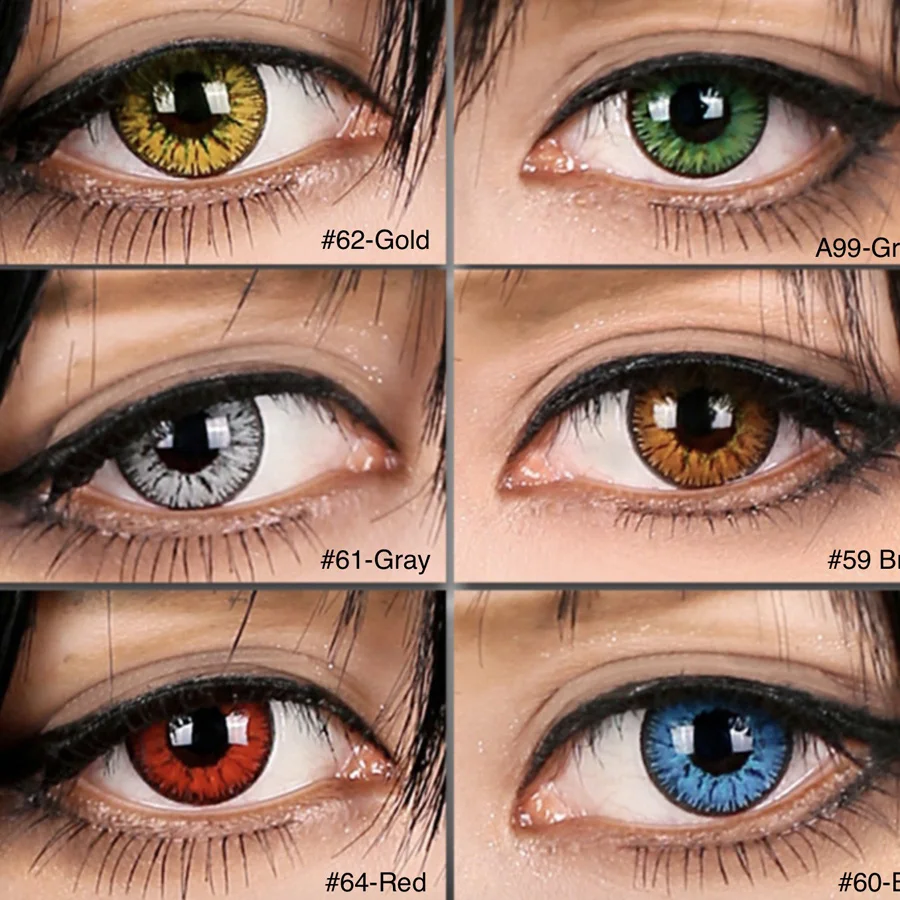 14.5mm Vega Vika cosplay wholesale lenses color fancy look colored contacts for brown eyes image