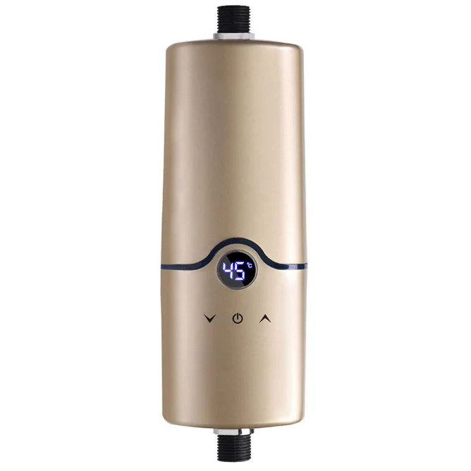 Electric Tankless Water Heater, on Demand Instant Endless Water Heater with LED Temperature Display Space Saving