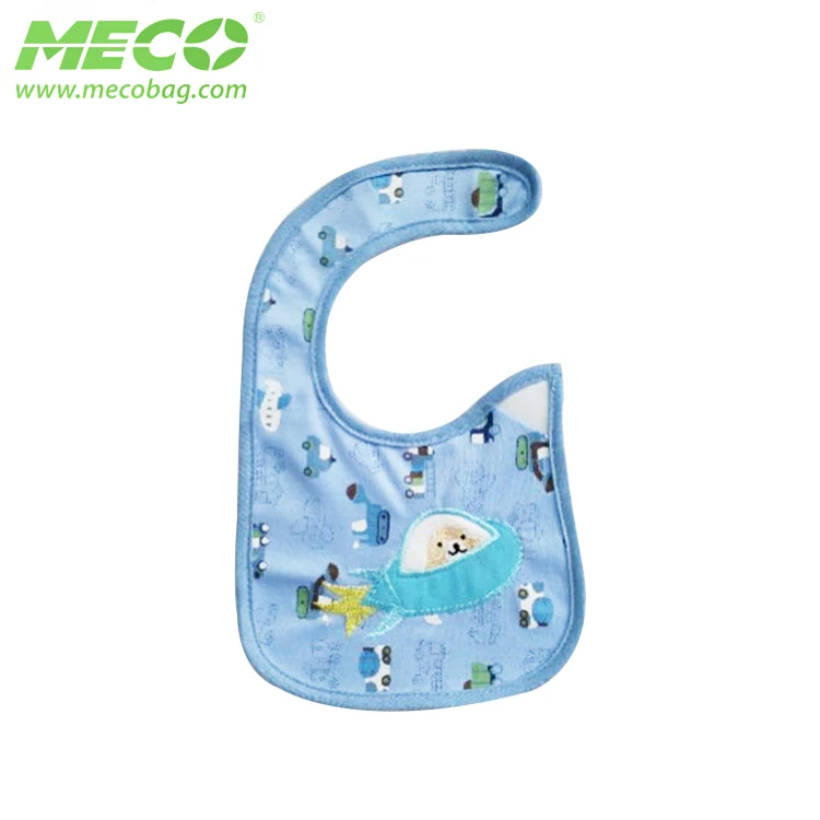 Hot Quality Embroidery Recyclable Cheap Baby Bibs,  Custom 100% Cotton Baby Bib