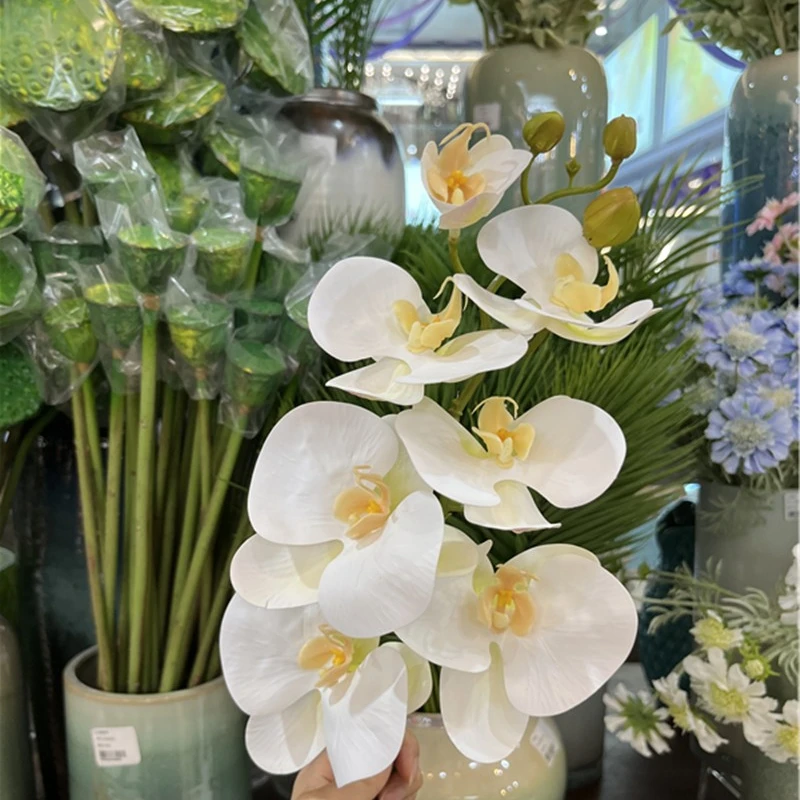 8049 Latex Real Touch flower arrangement  orchids used for interior decoration