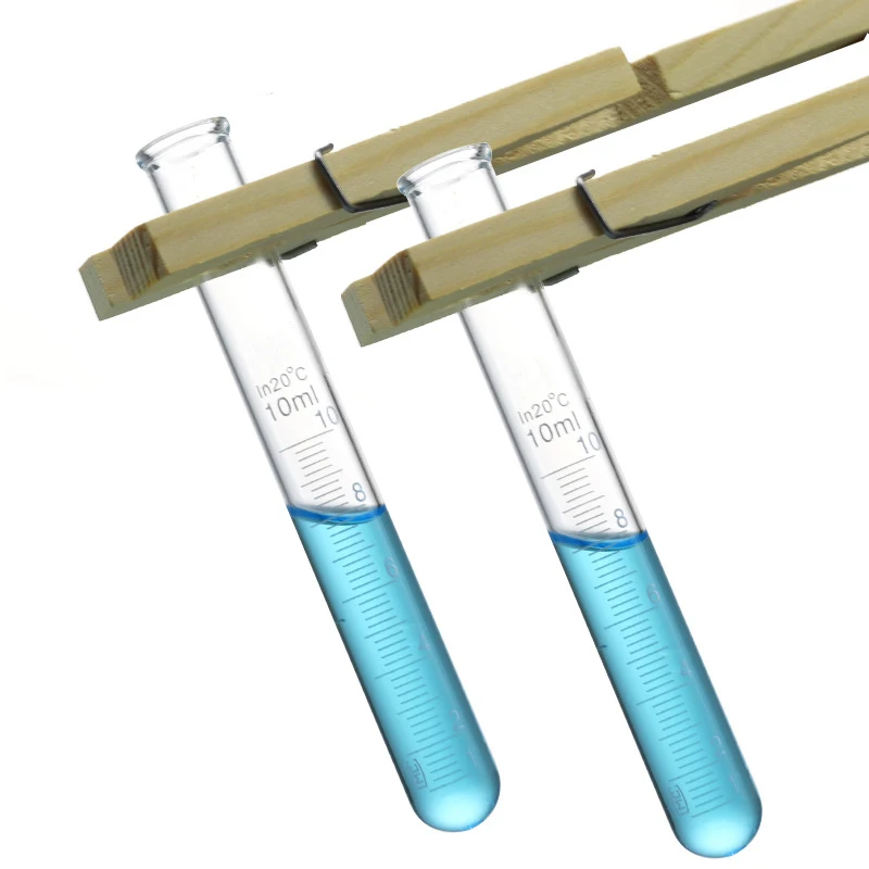 SE12138, Laboratory Glass Ware Finish with Rim Mouth Round Bottom Test Tube with cork