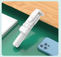 Mini Holder Tripod Shutter Remote Control Handheld Gimbal Stabilizer Smartphone Wireless BT Selfie Stick Foldable Retractable