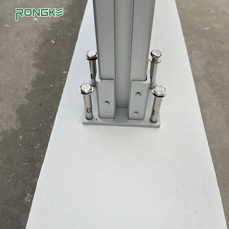 Rongke Chinese Manufacturer Fireproof Exterior Anti-slip WPC Composite Fence Panel Villa Backyard Gate