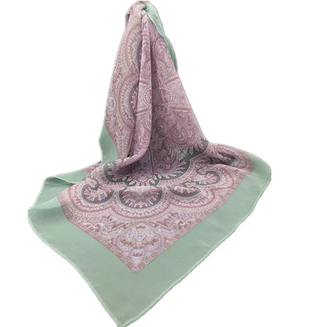 China 100% silk  georgette fabric crepe chiffon scarf fashion scarf for women