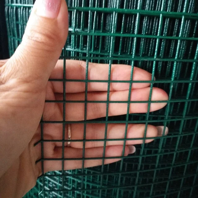 1/2' PVC coated welded wire mesh rolls used for chicken cages/garden fence