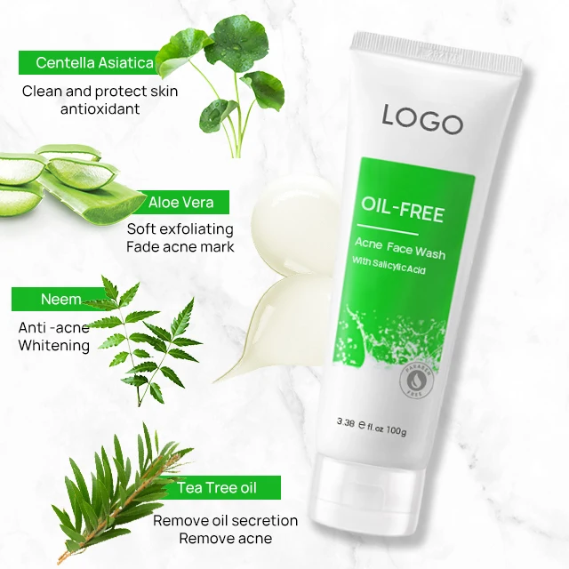 Private Label Enzyme Exfoliating Aqua Dead Skin Peeling Gel Exfoliator Green Tea Face Clean Wash