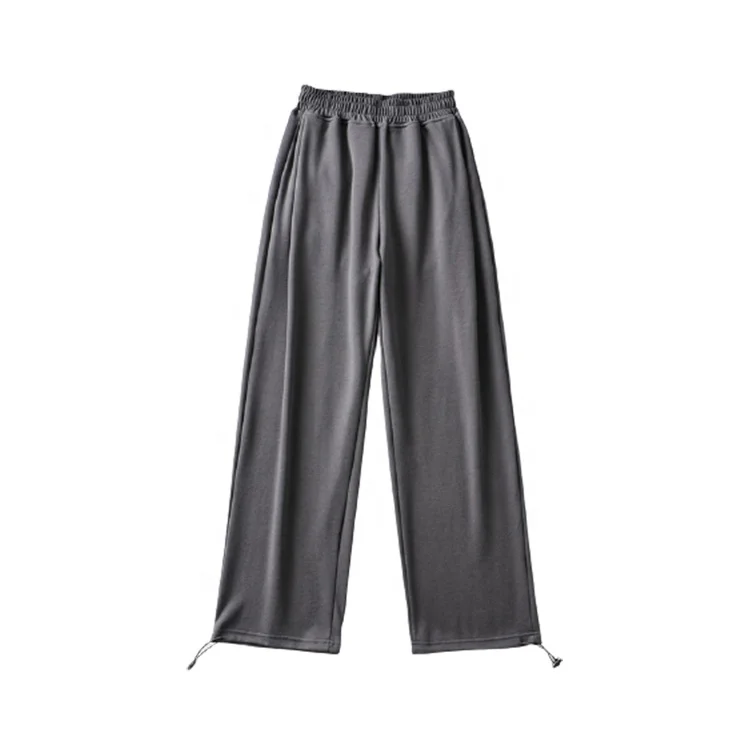 Custom womens line tracksuit pants Straight  jogger sweatpants trousers with Drawstring