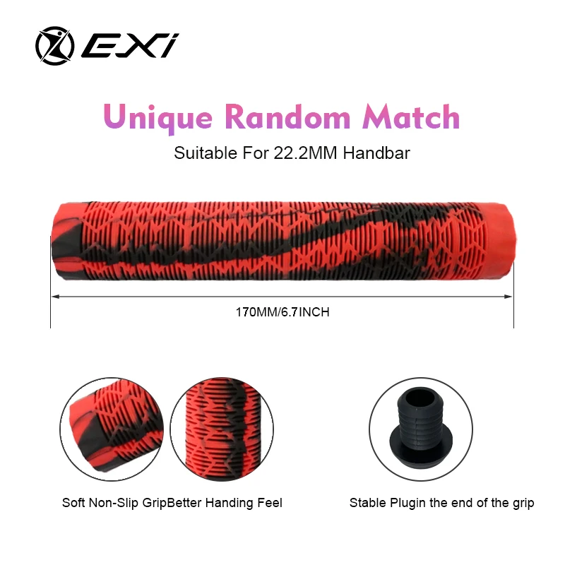 170MM Pro Stunt Scooter Grips  Handlebar Grips Mix color TPE For Trick Scooter Grips