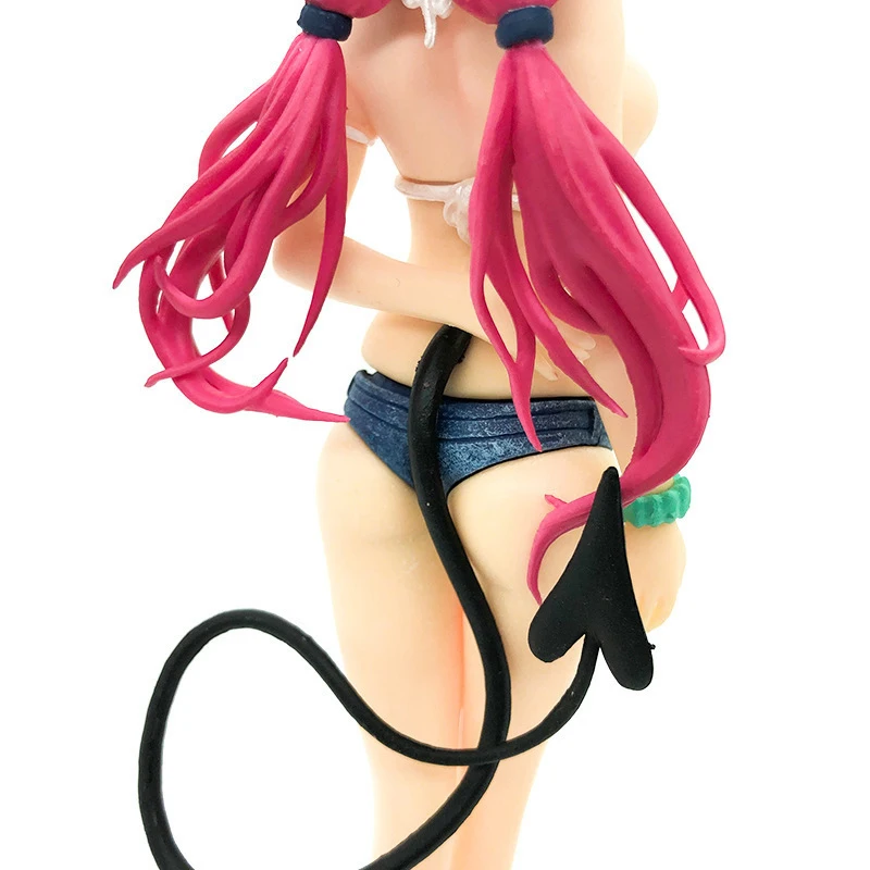 PVC Standing Swimsuit Sexy Girl Staute Action Figure 22cm Cutie Girl Ru Anime for Adult Lala Pretty to LOVE Amiami