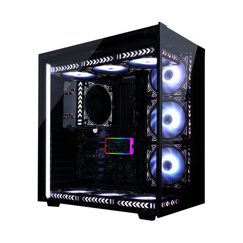  Новый стиль RGB светодиодный вентилятор вентиляторы для игрового компьютера и охлаждение 120 мм