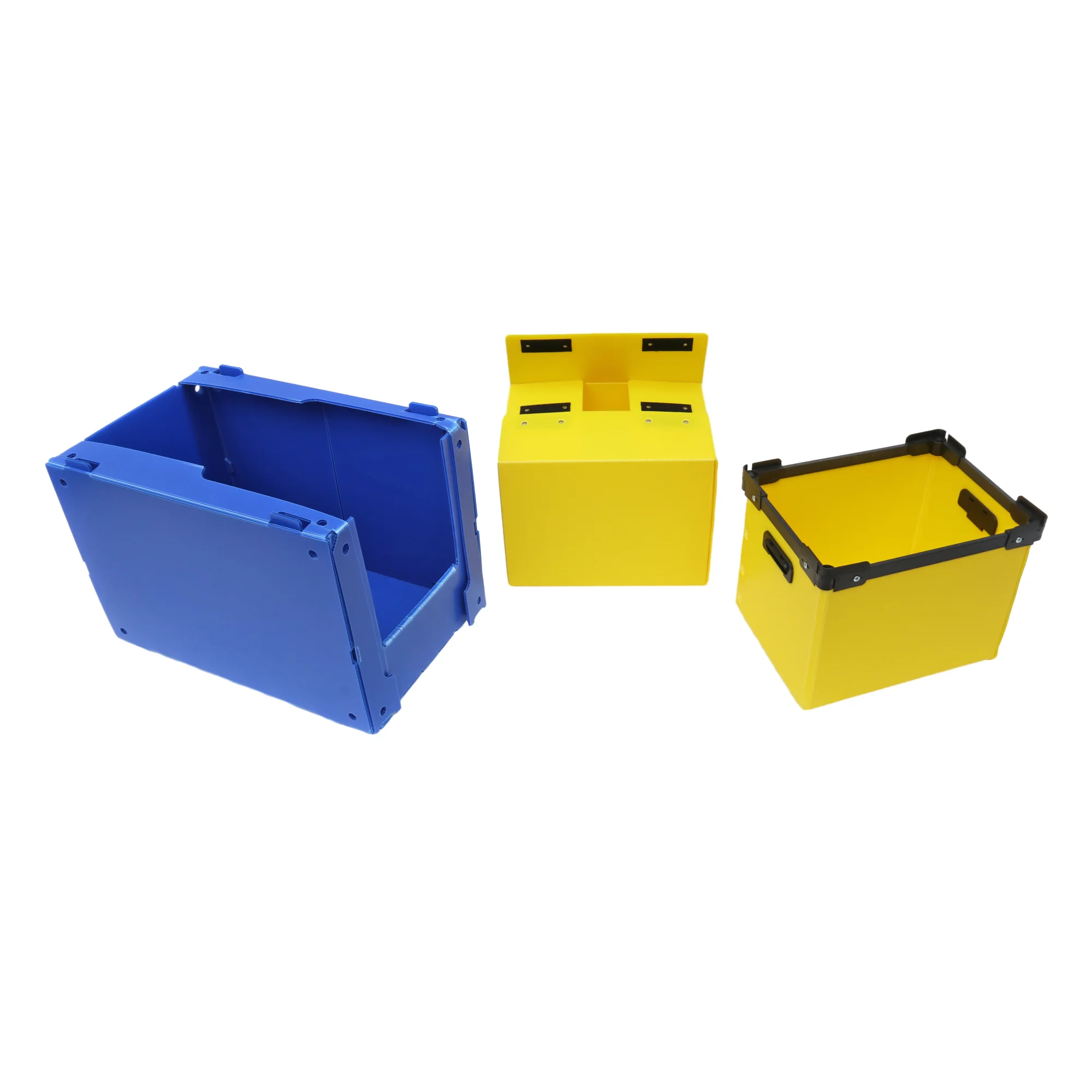 QS Collapsible PP Corrugated Plastic Danpla Box Coroplast Polypropylene Hollow Plastic Sheet Crates Corrugated Storage Polionda