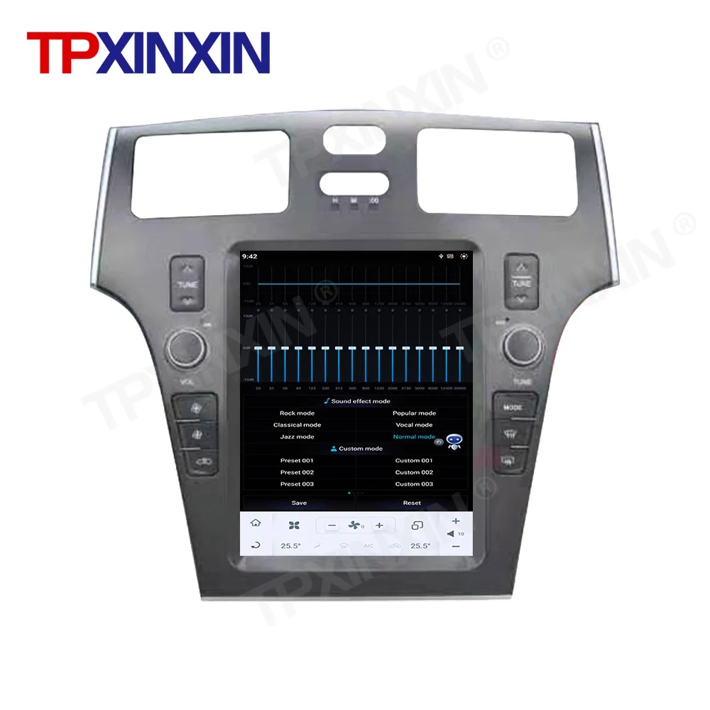 For Lexus ES 300 330 2005-2009 Tesla Style Vertical Big Touch Screen Car Multimedia Player 8+128GB GPS Radio Head Unit