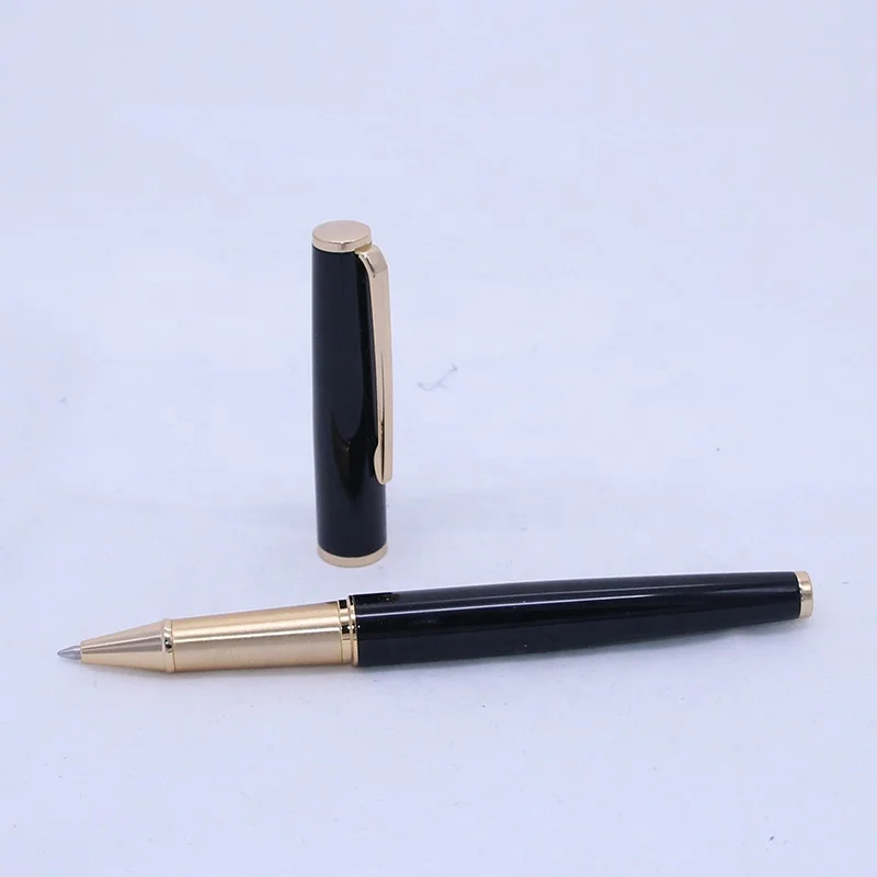 JINHAO 95 Series Metal rollerball pen black with gold clip custom logo gift ballpoint pen