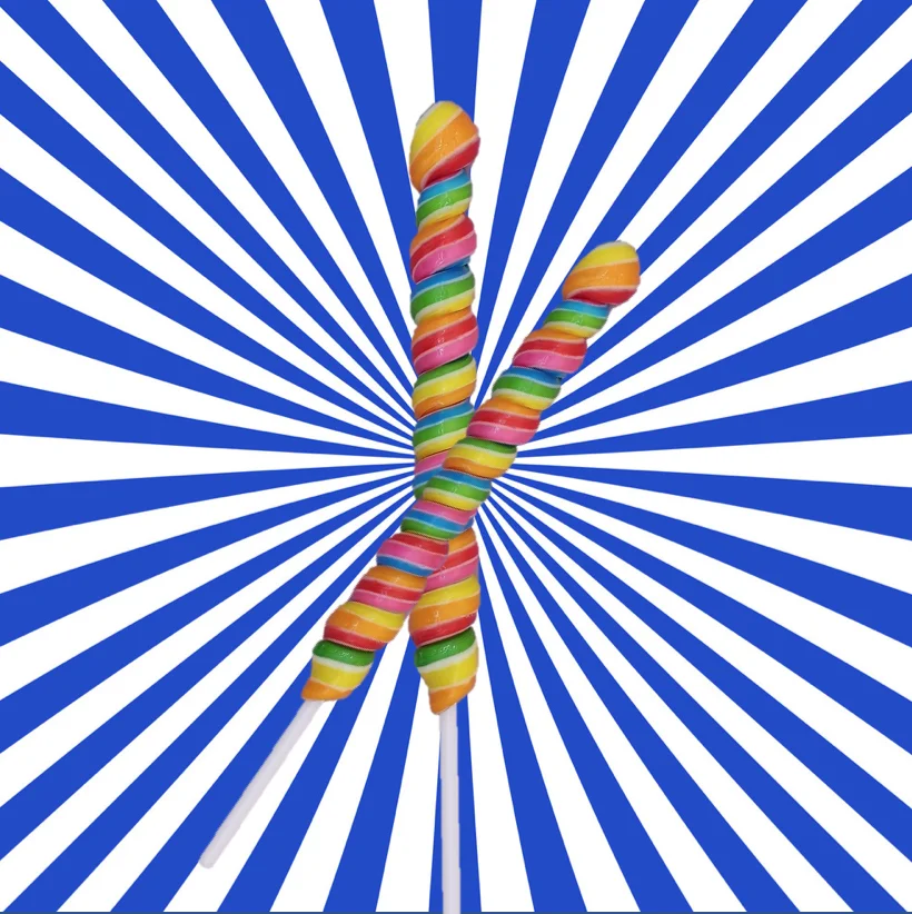 Handmade colourful many shapes & sizes high quality lollipops