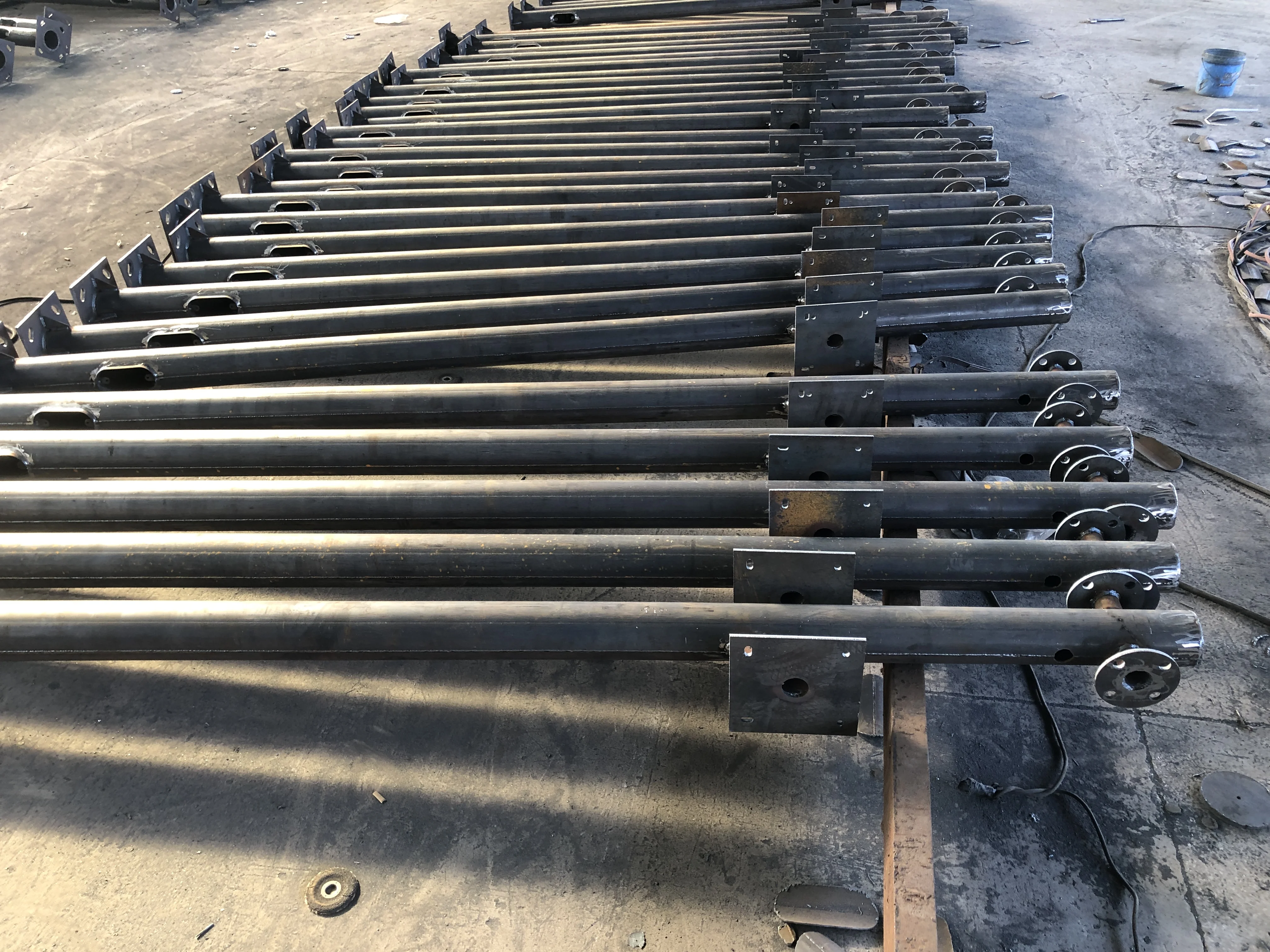 10ft 15ft 20ft 30ft 4m 5m 6m 7m 8m 9m 10m 12m double single arm galvanized pole price solar street light pole lamp post