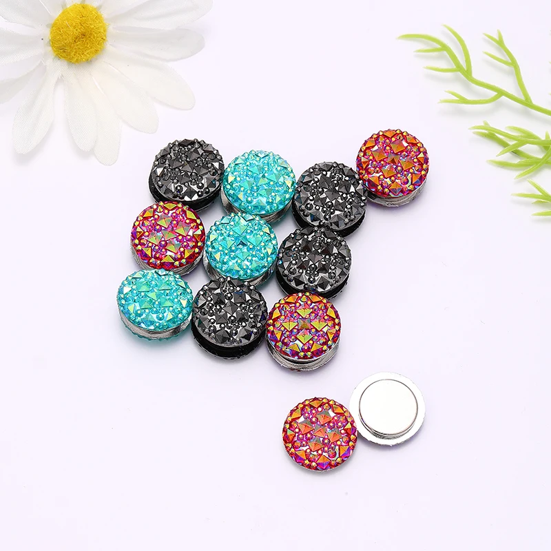 2021 new custom logo magnet brooch pin design,shine gold plating color magnetic brooches stone set muslim hijab magnet brooch