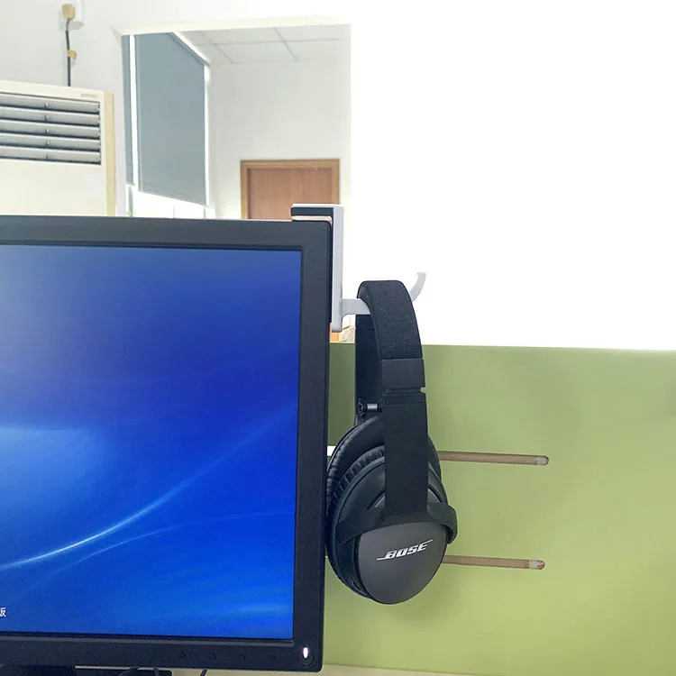 BESKO Internet Bar Earphone Hooks Headphone Headset Hanger Monitor stand Holder Headset Stick-on Hook
