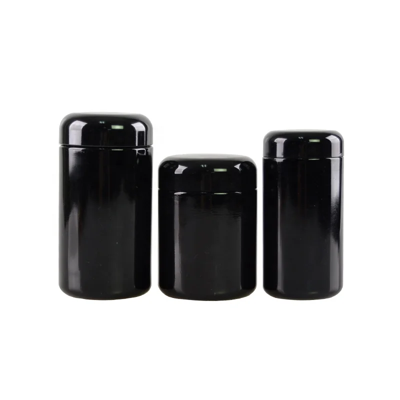 Hot seller dark violet cosmetic glass cream jar violet glass jar