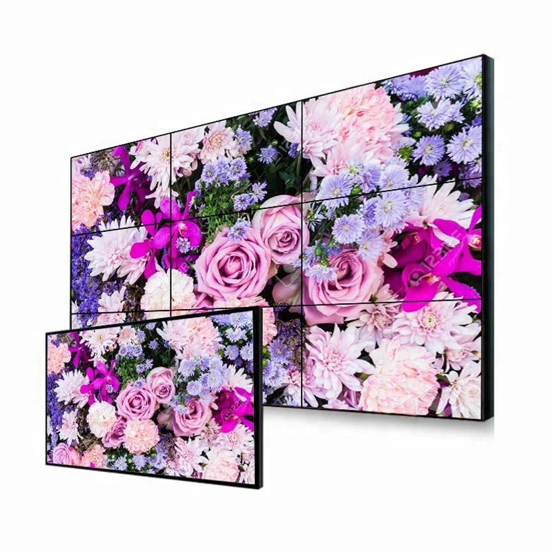 Внутренняя Гибкая видеостена с ЖК-дисплеем 46 дюймов 3x3 2x2 4x4 суперузкая видеостена