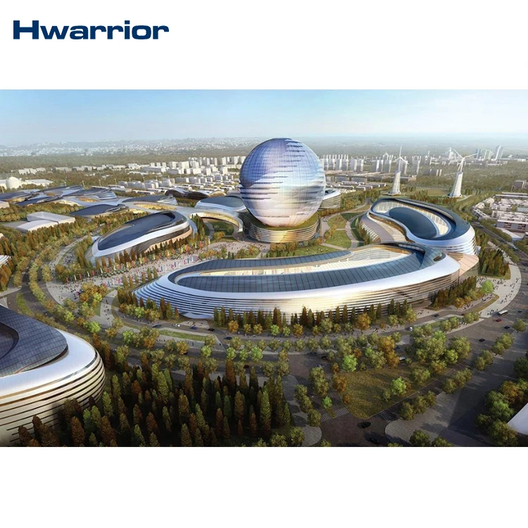 Glass curtain wall anodized aluminum plate usted in seaside building