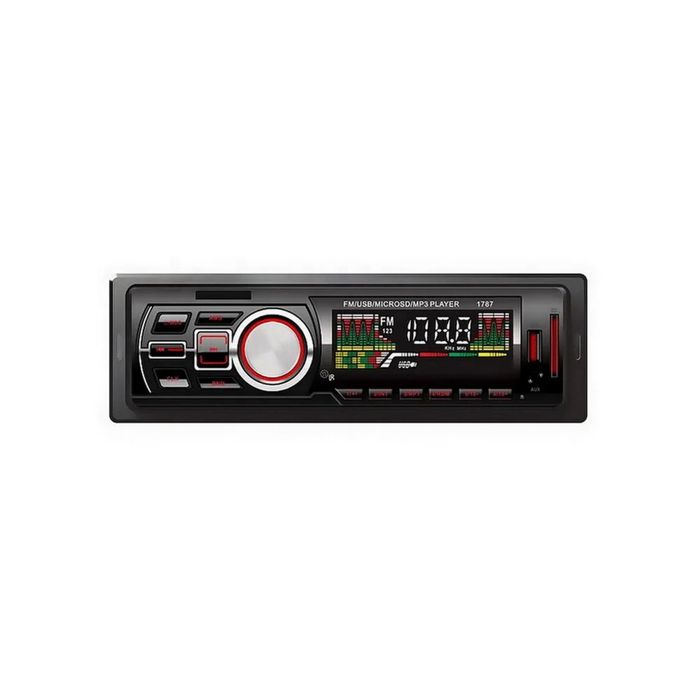 One Din Car Stereo 7388IC 7377IC 1028IC LCD/LED Screen SD MMC Car Radio with 2 USB Car MP3 Player BT