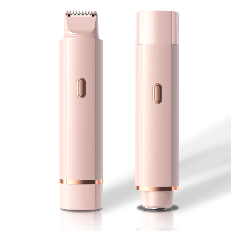 Home use painless double blades washable rechargeable safe scratch free hair remover for whole body