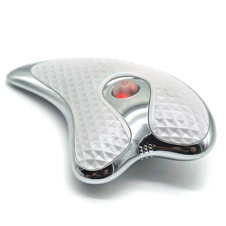  Red Light Blue Facial Massager Electric Scraping Gua Sha for Skin