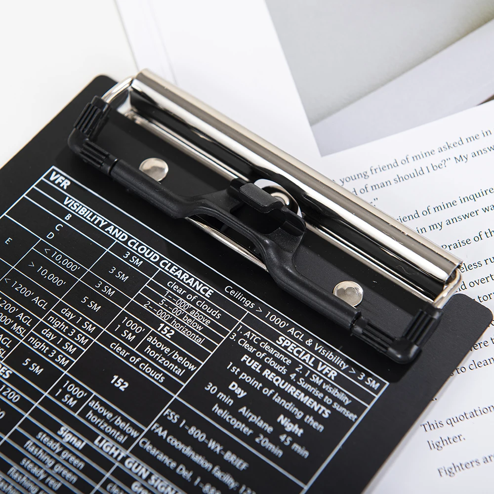 Custom Pilot Aluminum Check Clipboard Metals Wholesale Clips Clipboard For Sublimation